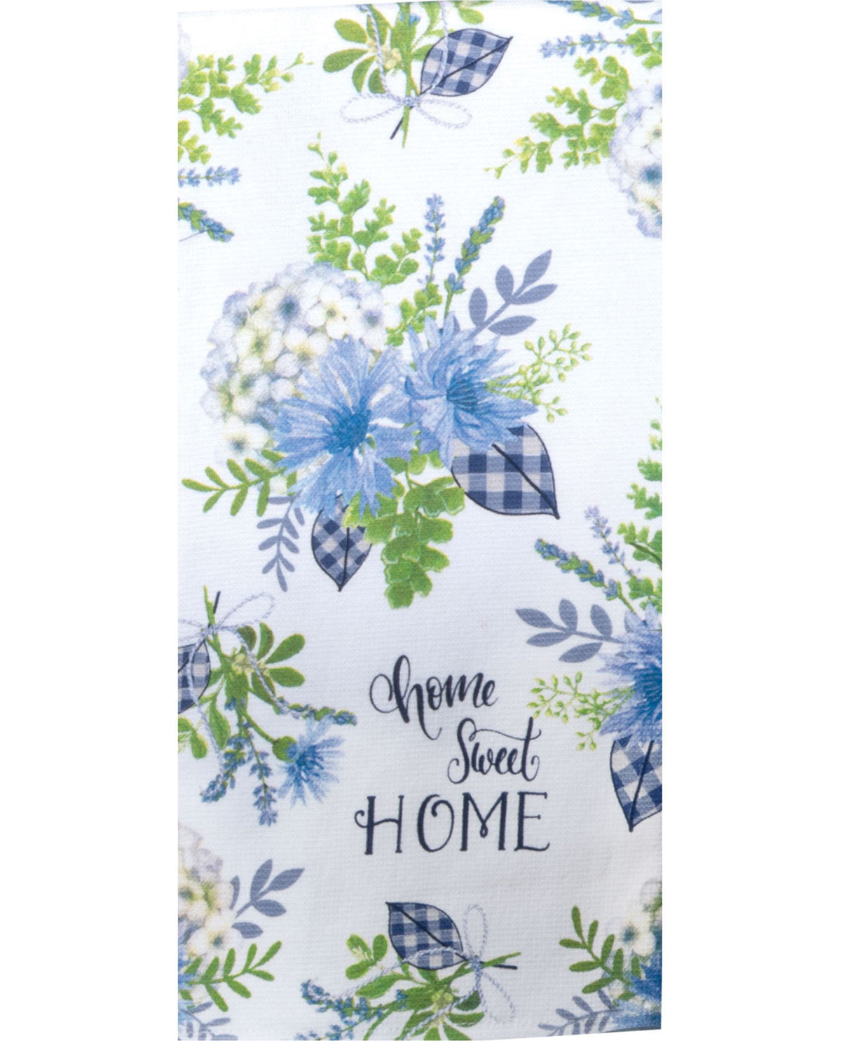 Blue Floral Sweet Home Dual-Purpose Kitchen Towel