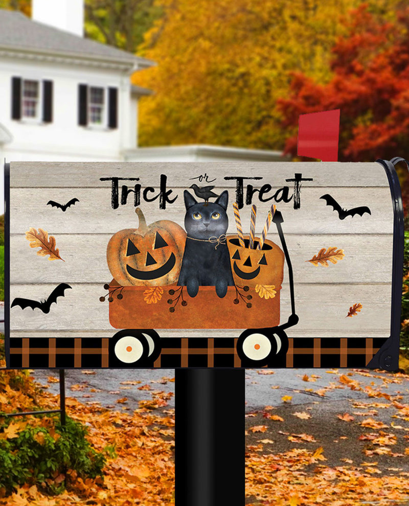 Halloween Wagon Mailbox Cover
