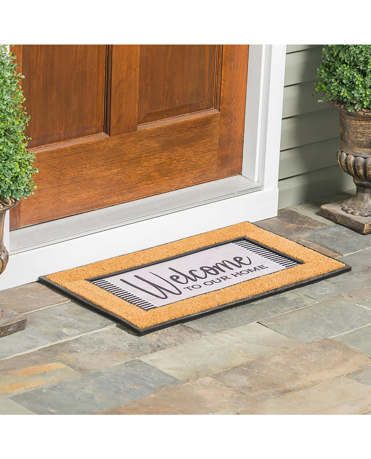 Wood Grain Welcome Sassafras Switch Mat