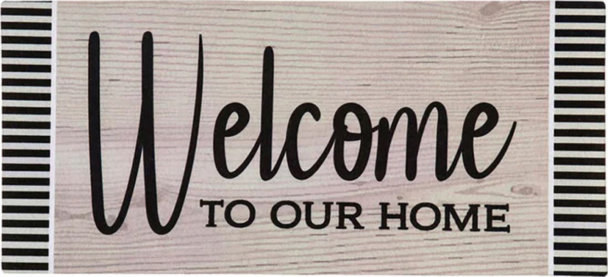 Wood Grain Welcome Sassafras Switch Mat