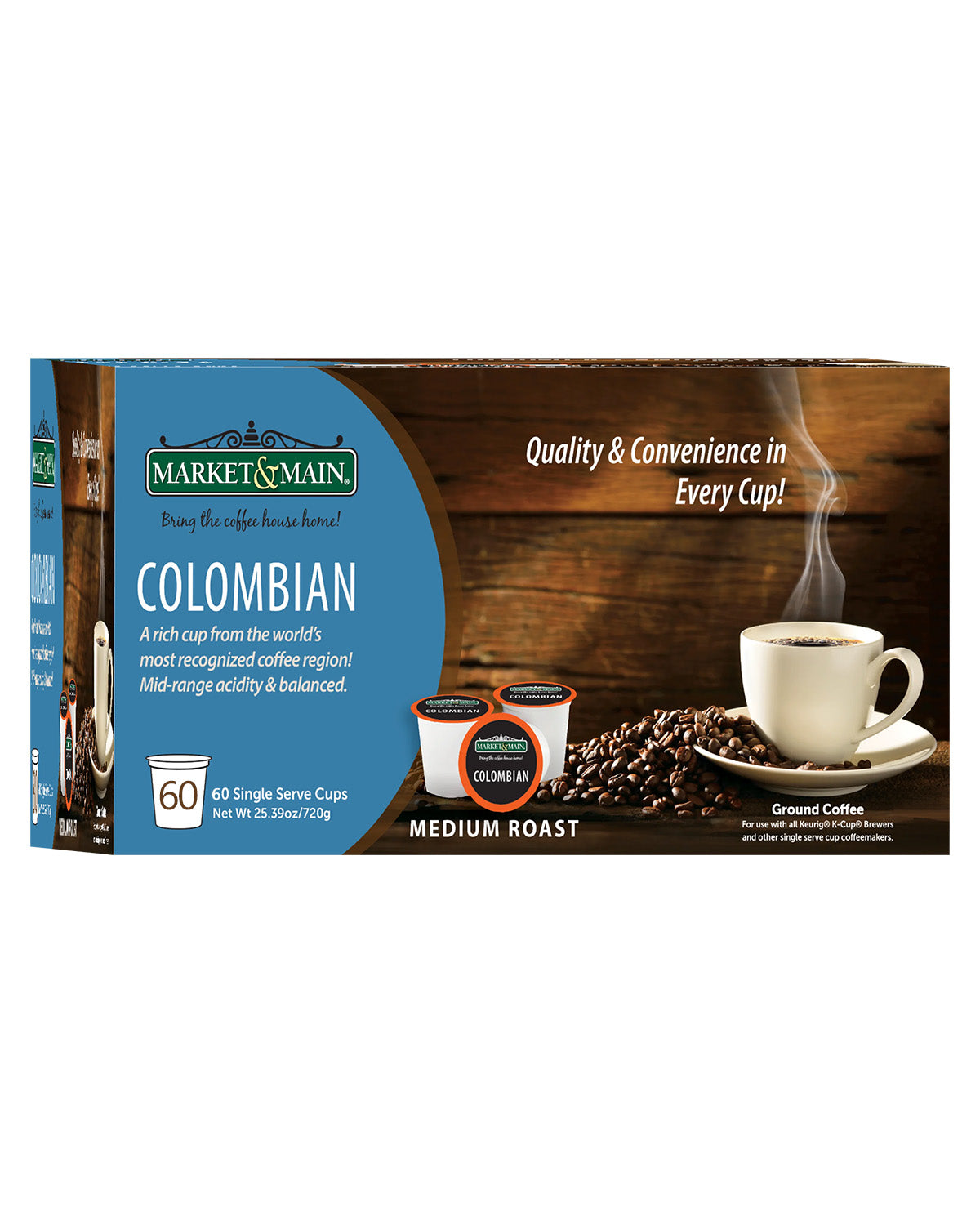Market & Main 60ct Coffee Pods Colombian