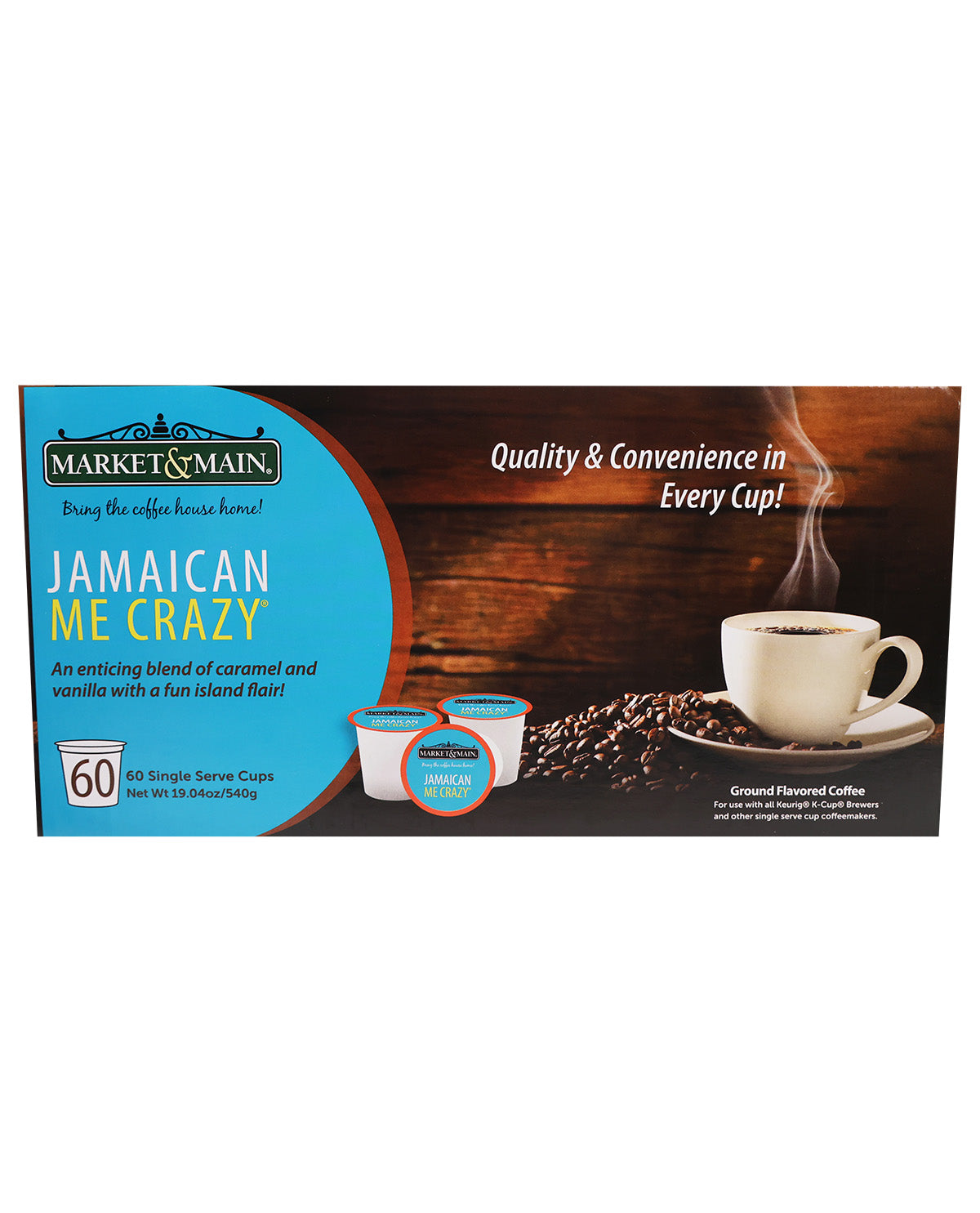 Market and Main 60ct Coffee Pods Jamaican Me Crazy