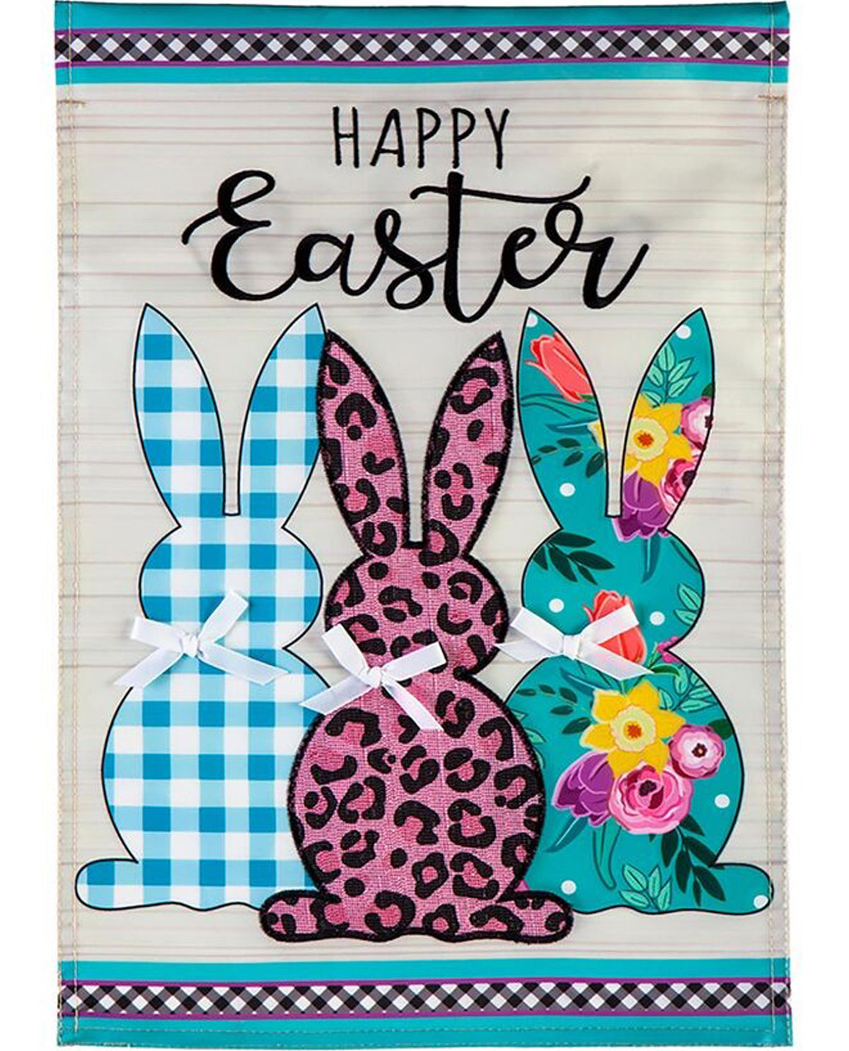 Bright Bunnies Garden Flag