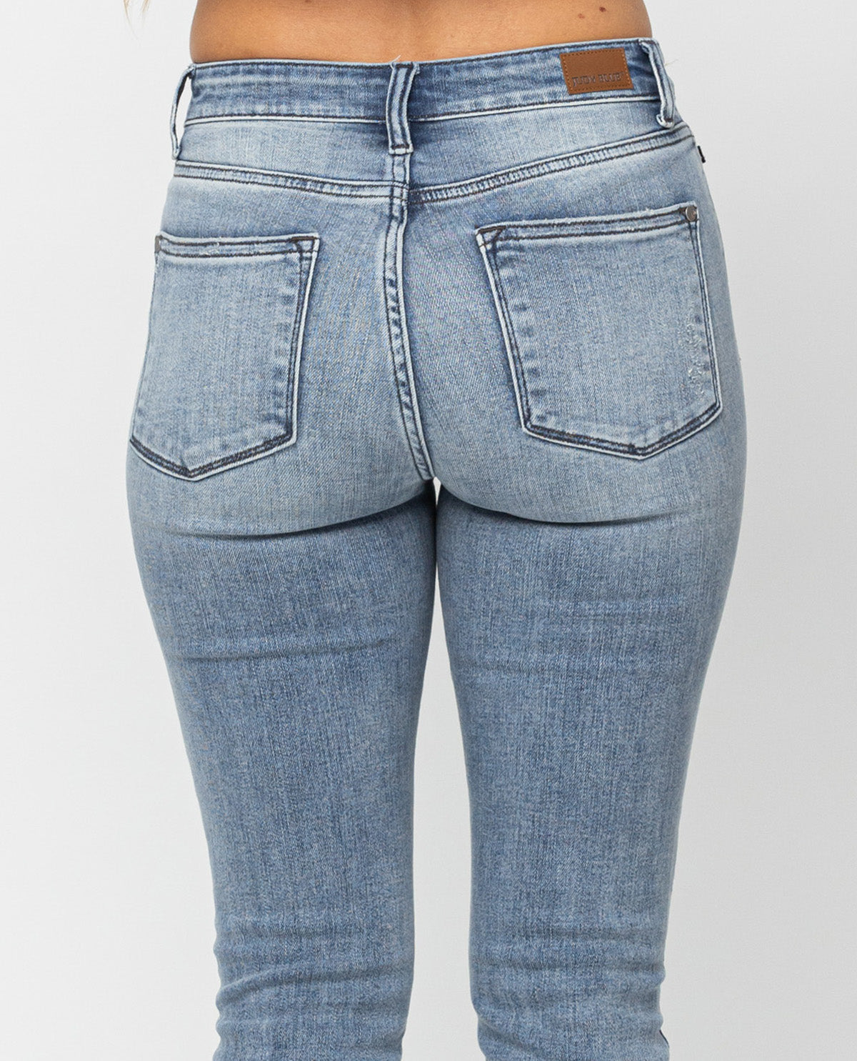Judy Blue High Rise Skinny Fit Destroyed Jeans