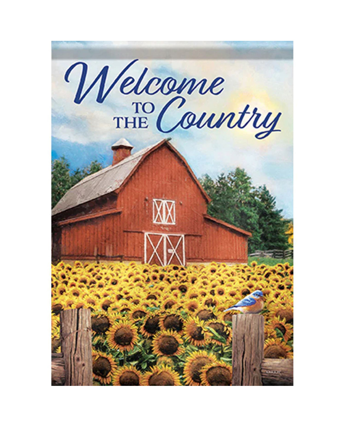 Welcome To The Country Garden Flag