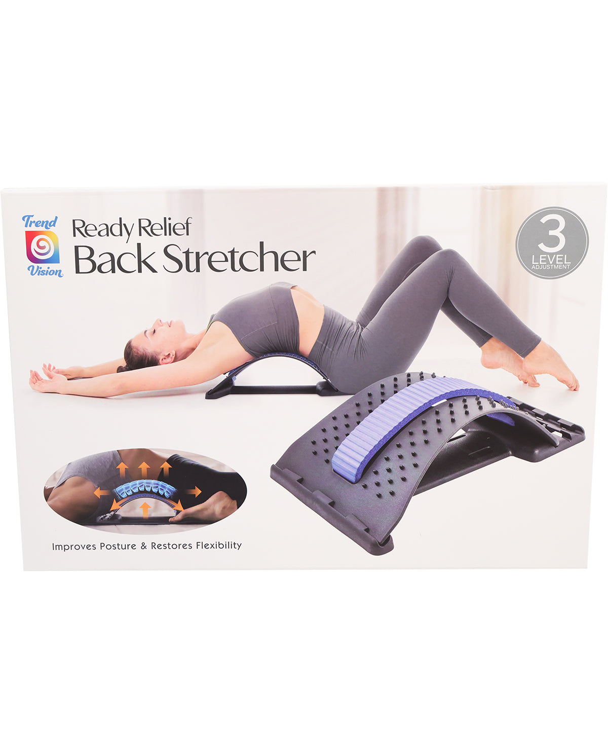Total Vision Lumbar Back Relief Stretcher with Pad