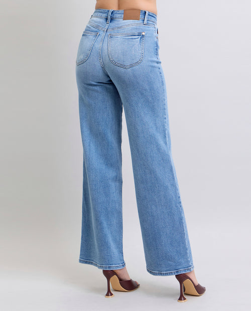 Judy Blue High Waist Vintage Wide Leg Jean