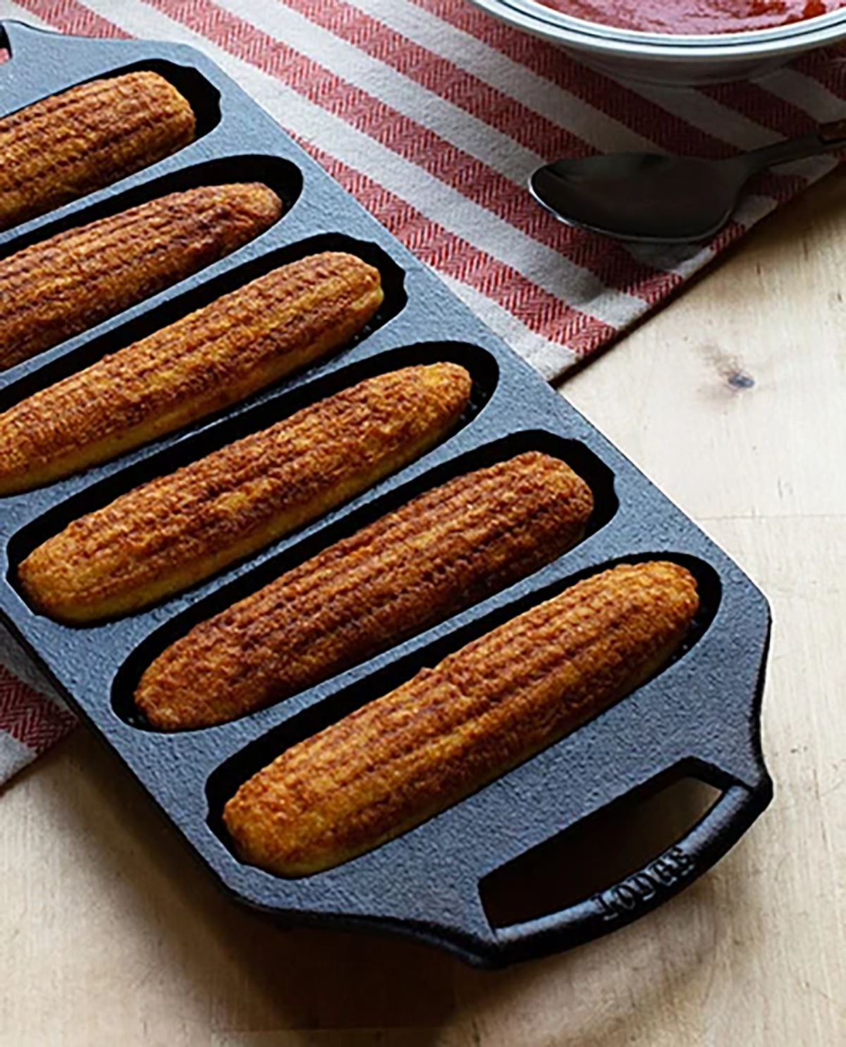Seasoned Cast Iron Cornstick Pan