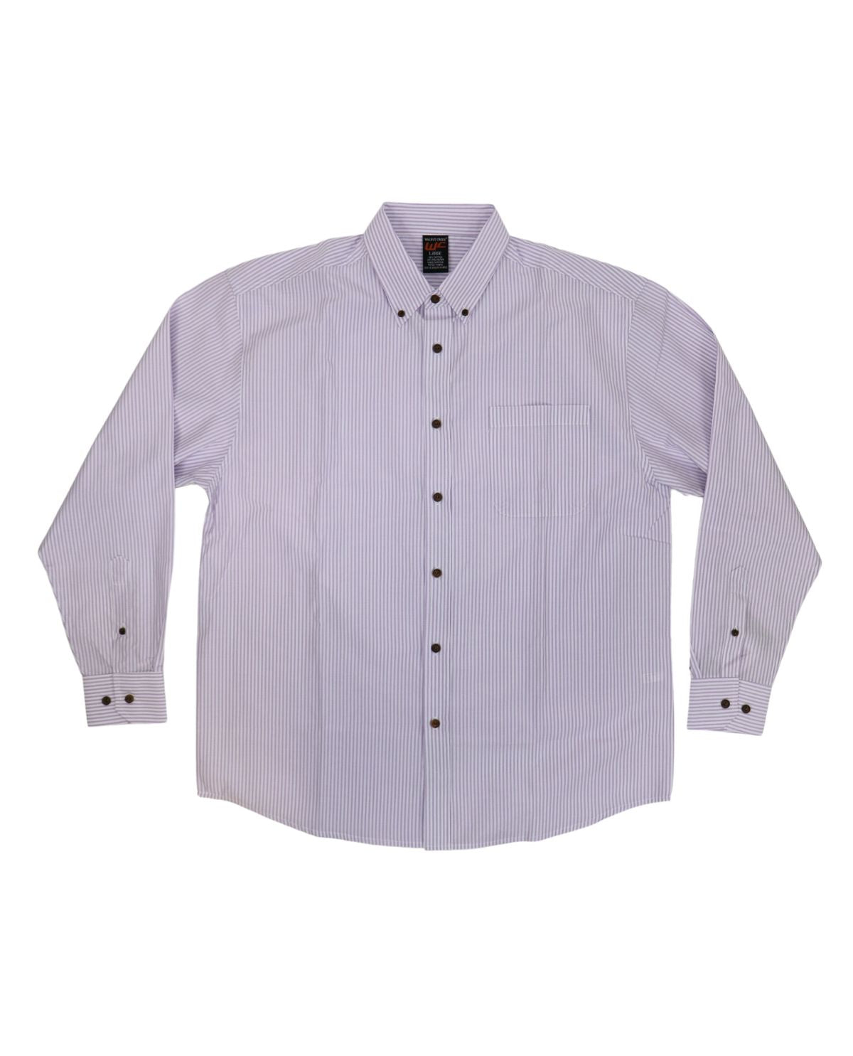 Walnut Creek Men's Big & Tall Long Sleeve Plaid Button Up Shirt