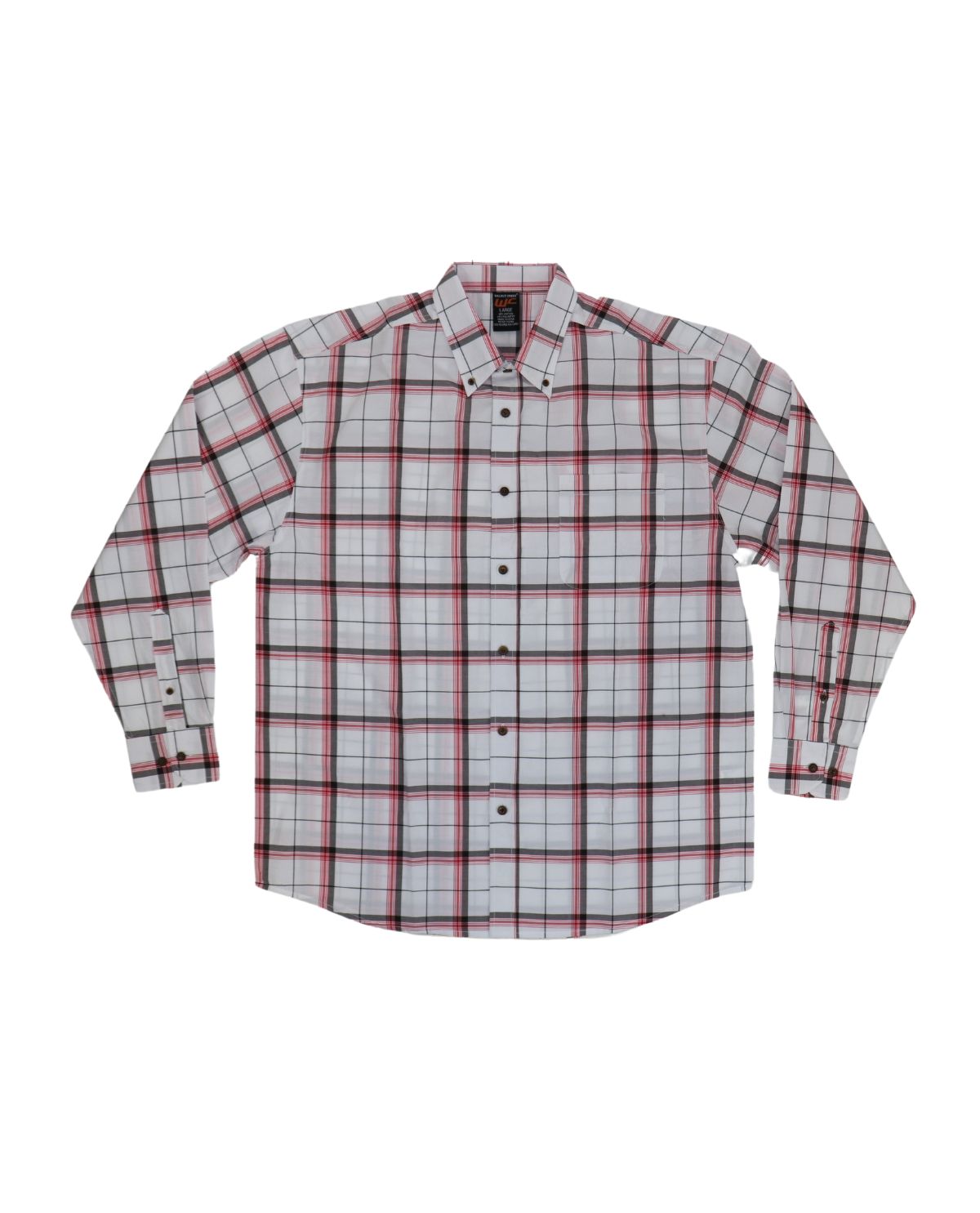 Walnut Creek Men's Big & Tall Long Sleeve Plaid Button Up Shirt