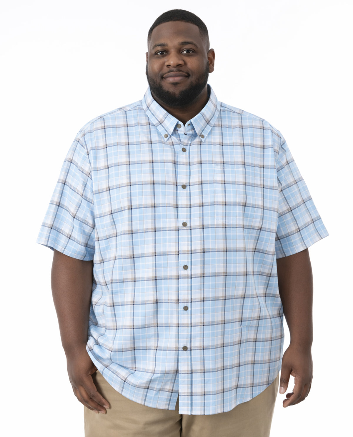 Walnut Creek Short Sleeve Plaid Top