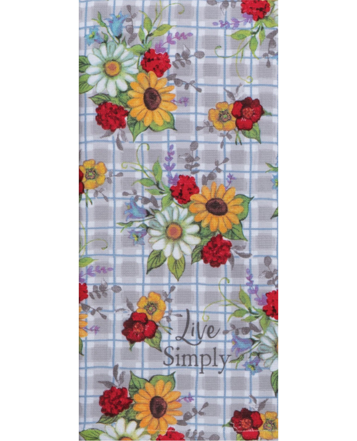 Farmer's Market Floral Toss Dual-Purpose Kitchen Towel