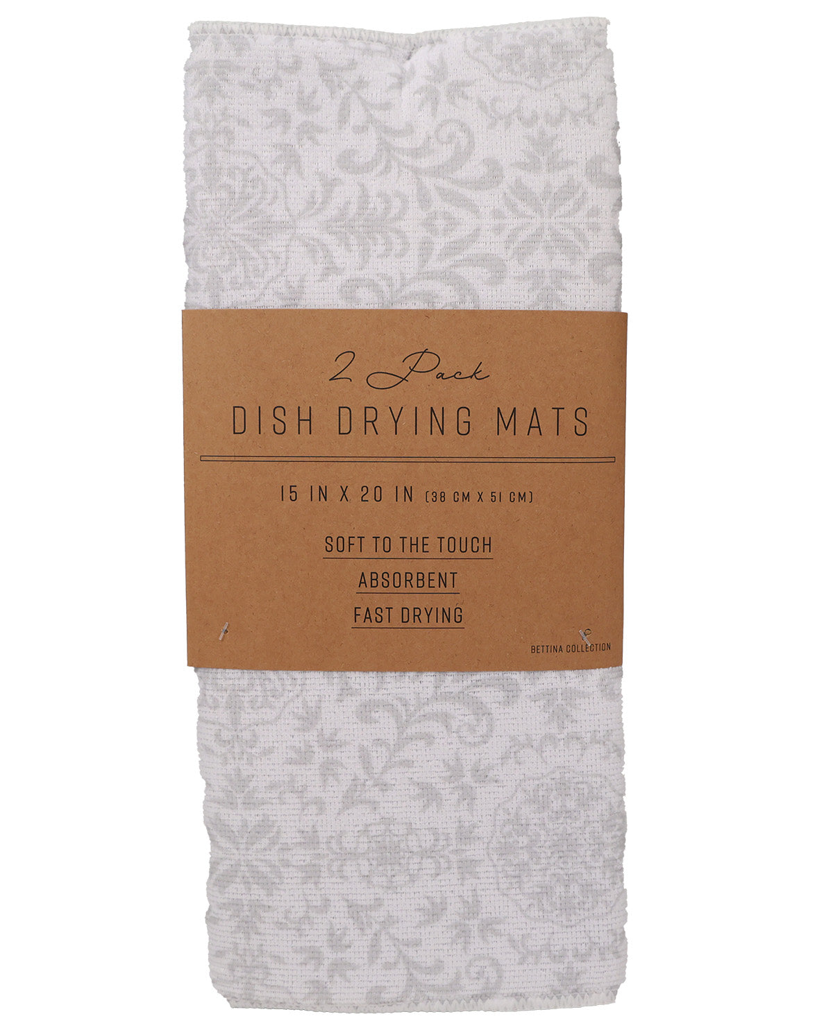 2pk Betina Pattern Dish Drying Mats