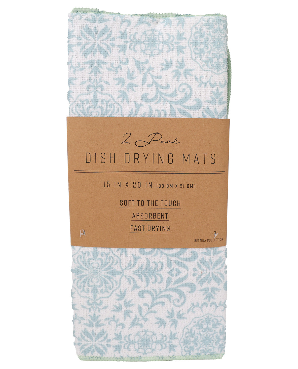 2pk Betina Pattern Dish Drying Mats