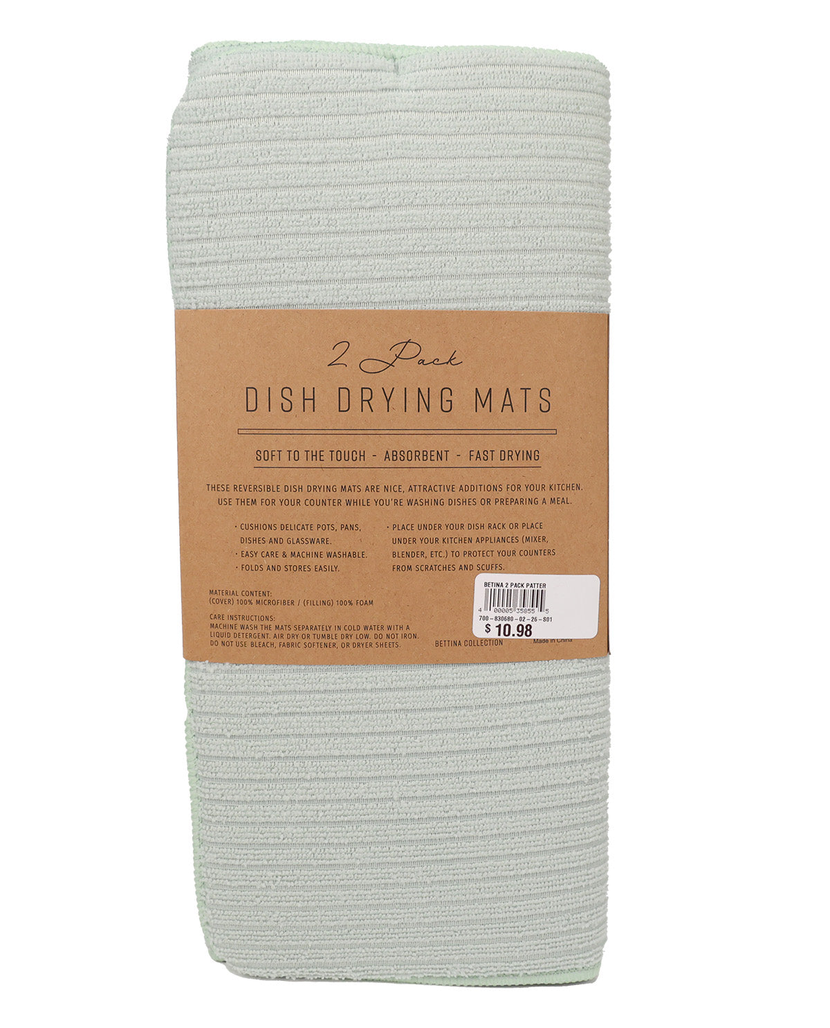 2pk Betina Pattern Dish Drying Mats
