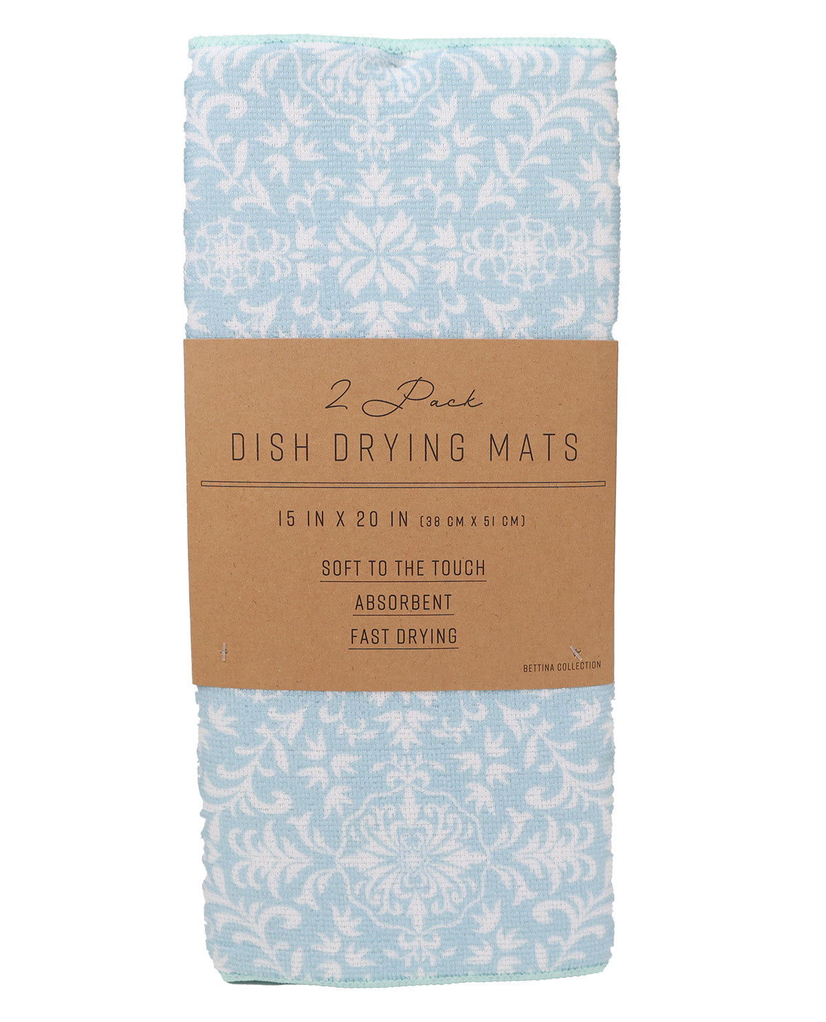 2pk Betina Pattern Dish Drying Mats