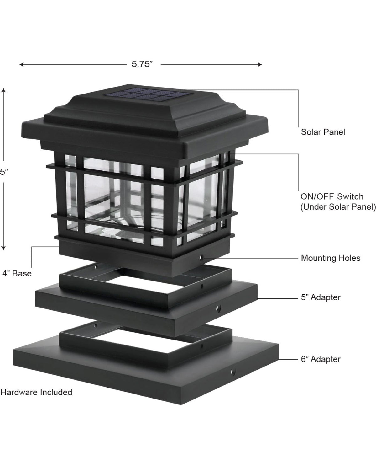 Constell Bright Post And Lampost Solar Light