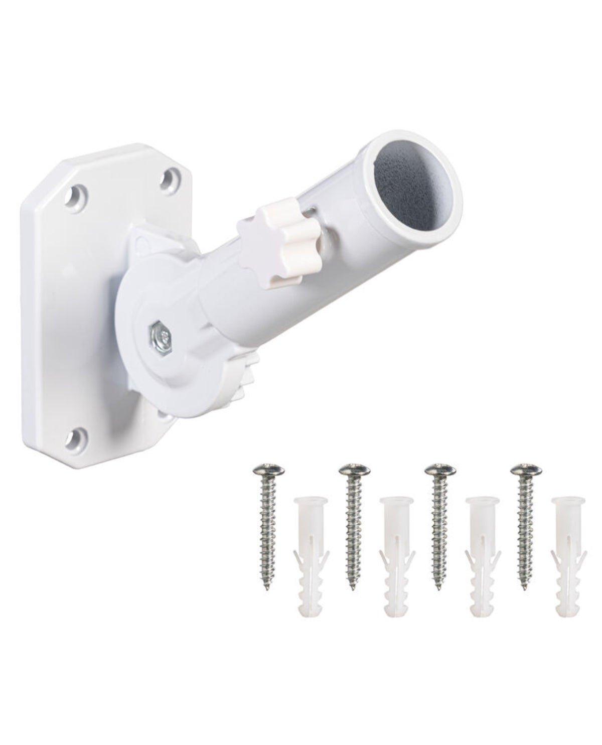 White Metal Flag Bracket