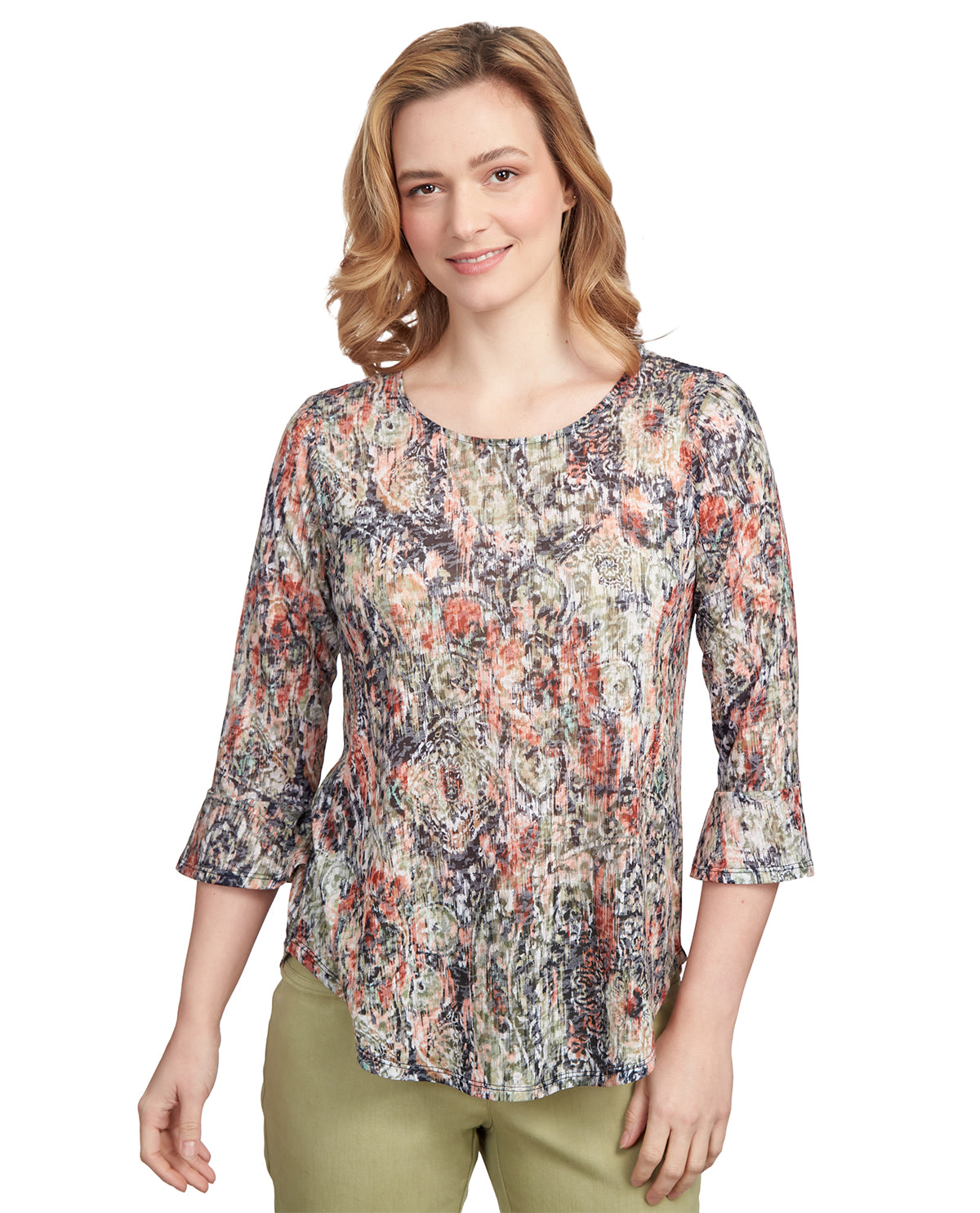 Ruby Road Must Haves II Medallion Knit Top