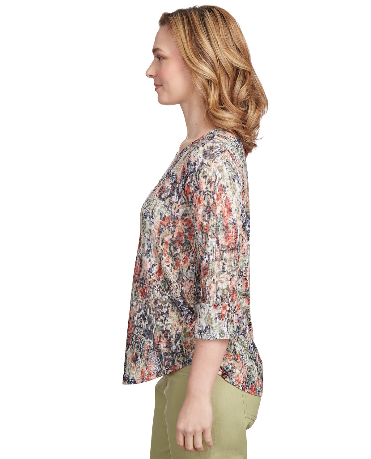 Ruby Road Must Haves II Medallion Knit Top