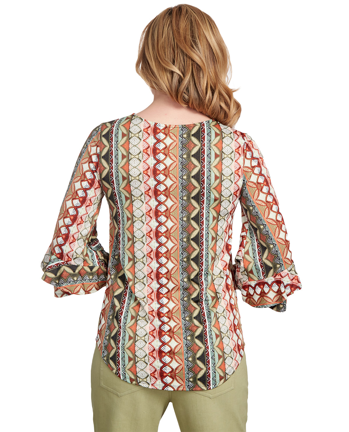 Ruby Road Missy Must Have II Scoop Neck Batik Puff Knit Top