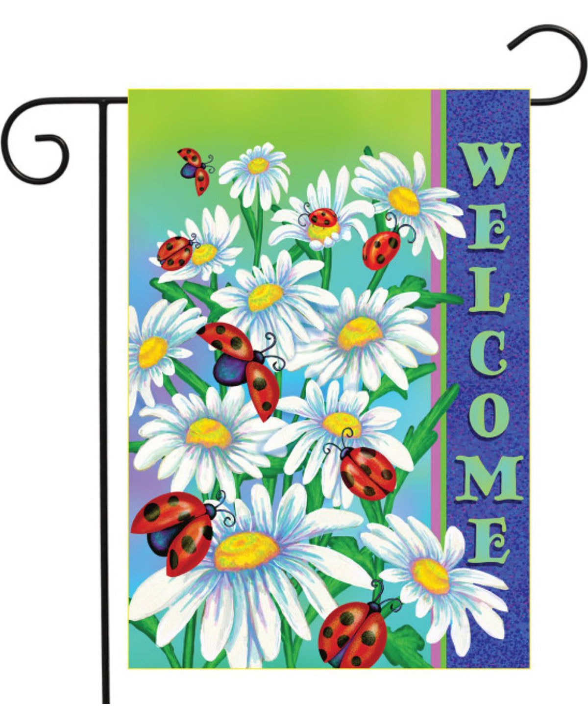 Ladybugs Spring Garden Flag