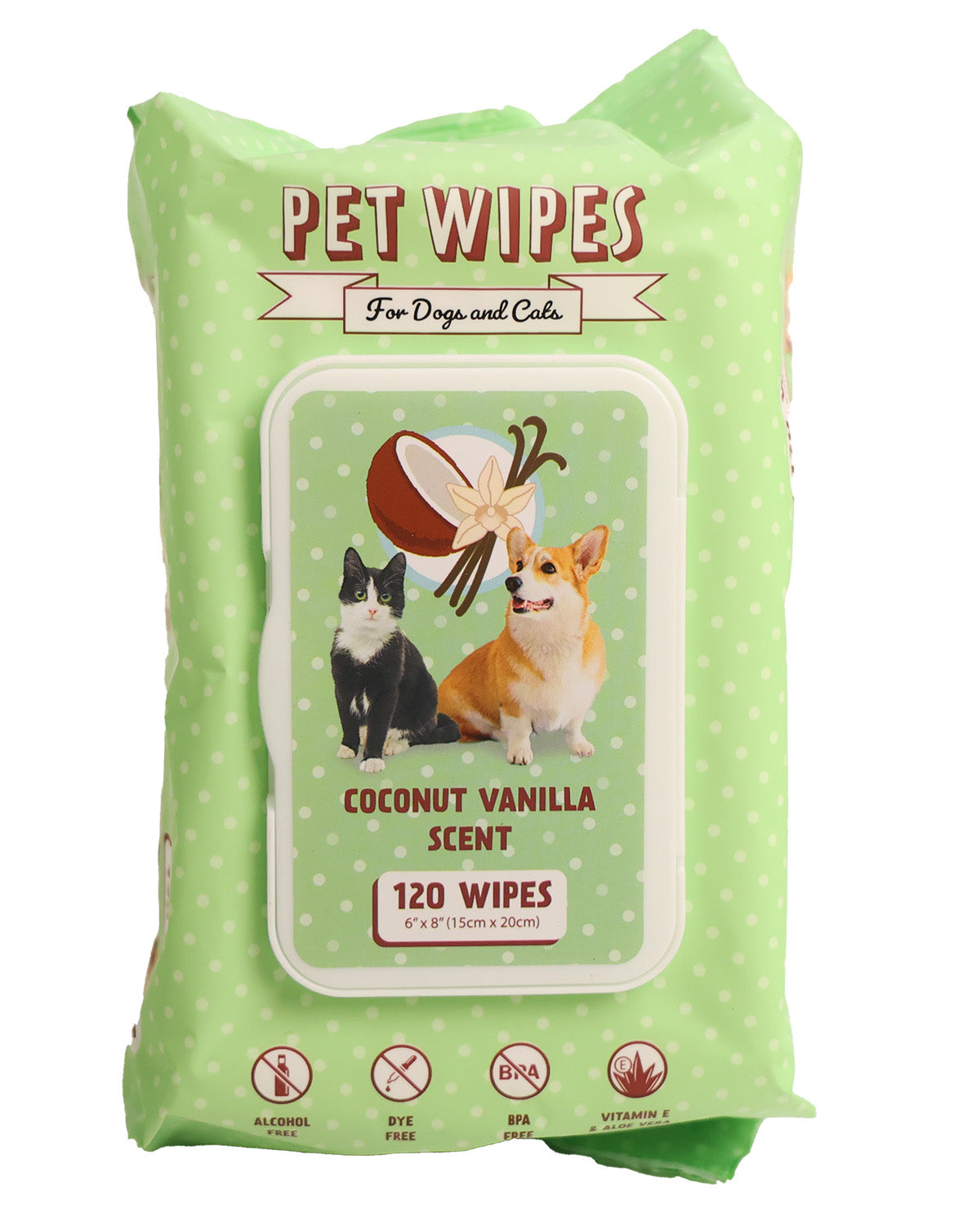 Pet Wipes - Coconut Vanilla (120ct)