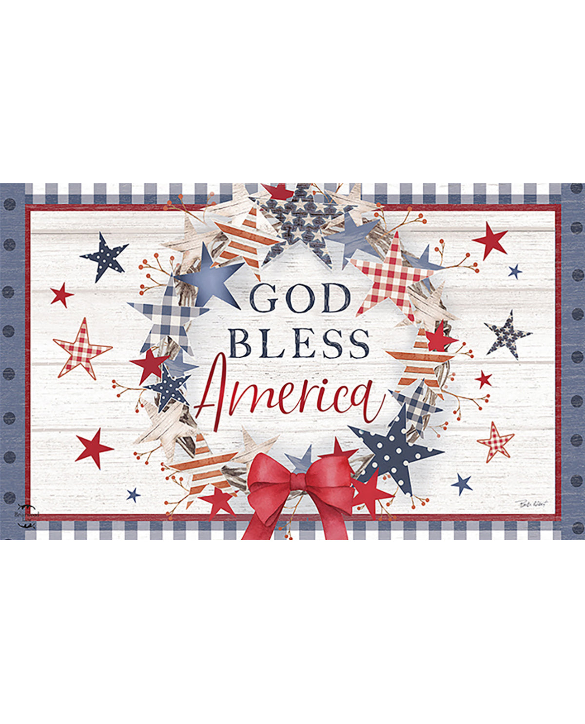 American Wreath Doormat