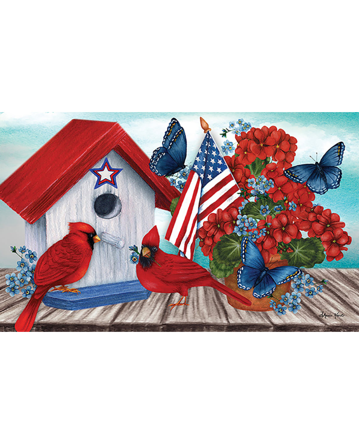 American Cardinal Doormat