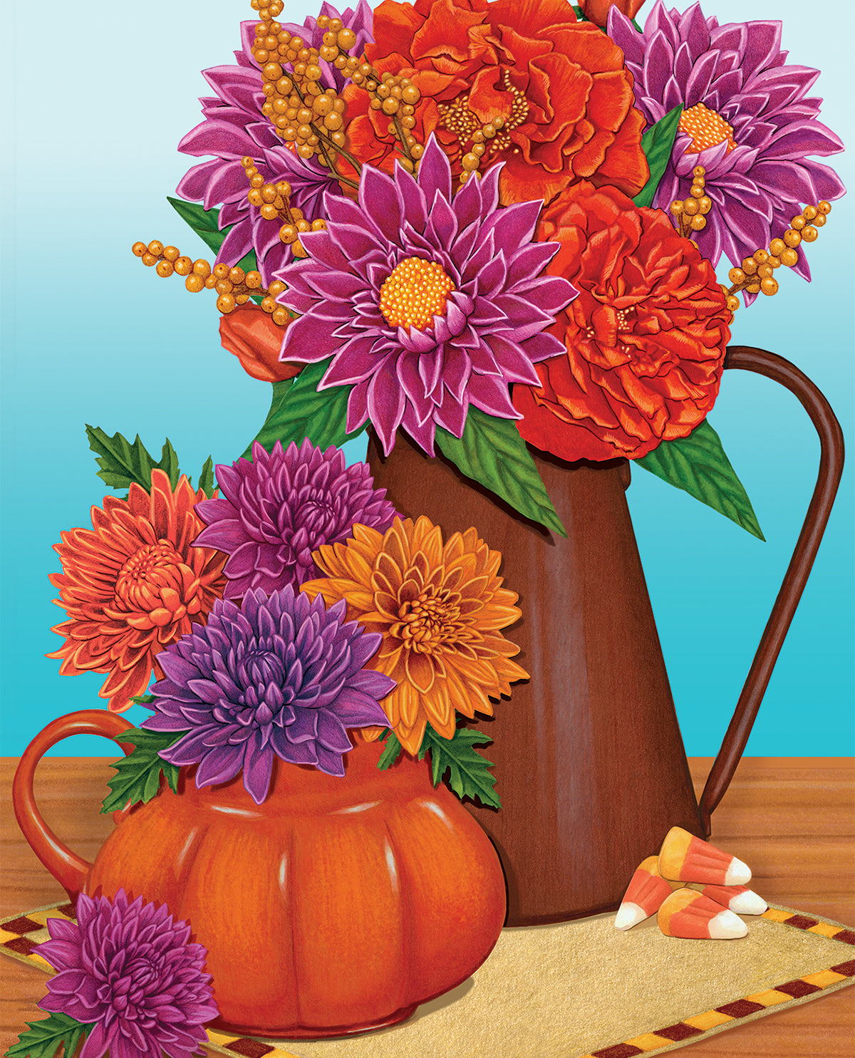 Carson Fall Flowers Garden Flag