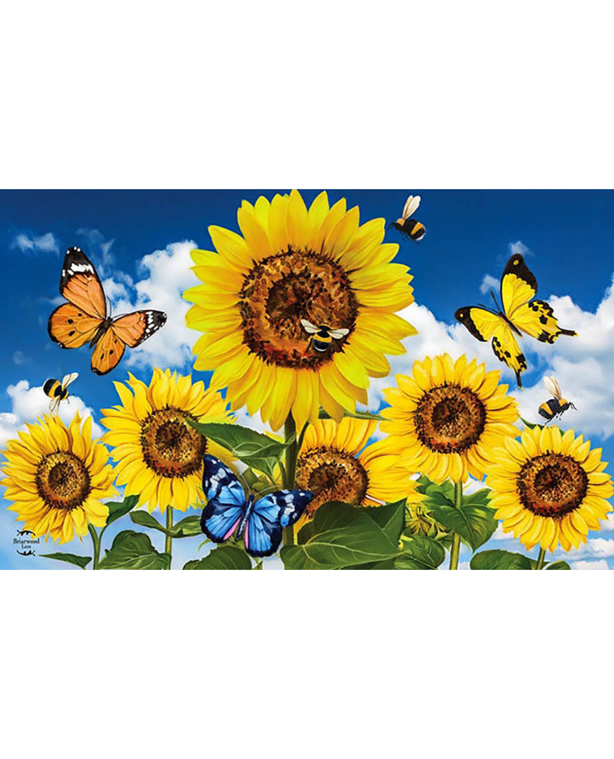 Sunflowers And Bees Summer Doormat
