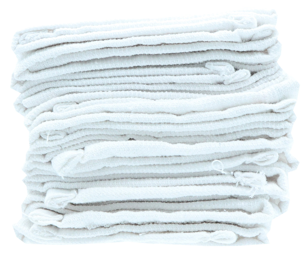 White Bar Mop Dishcloth Set