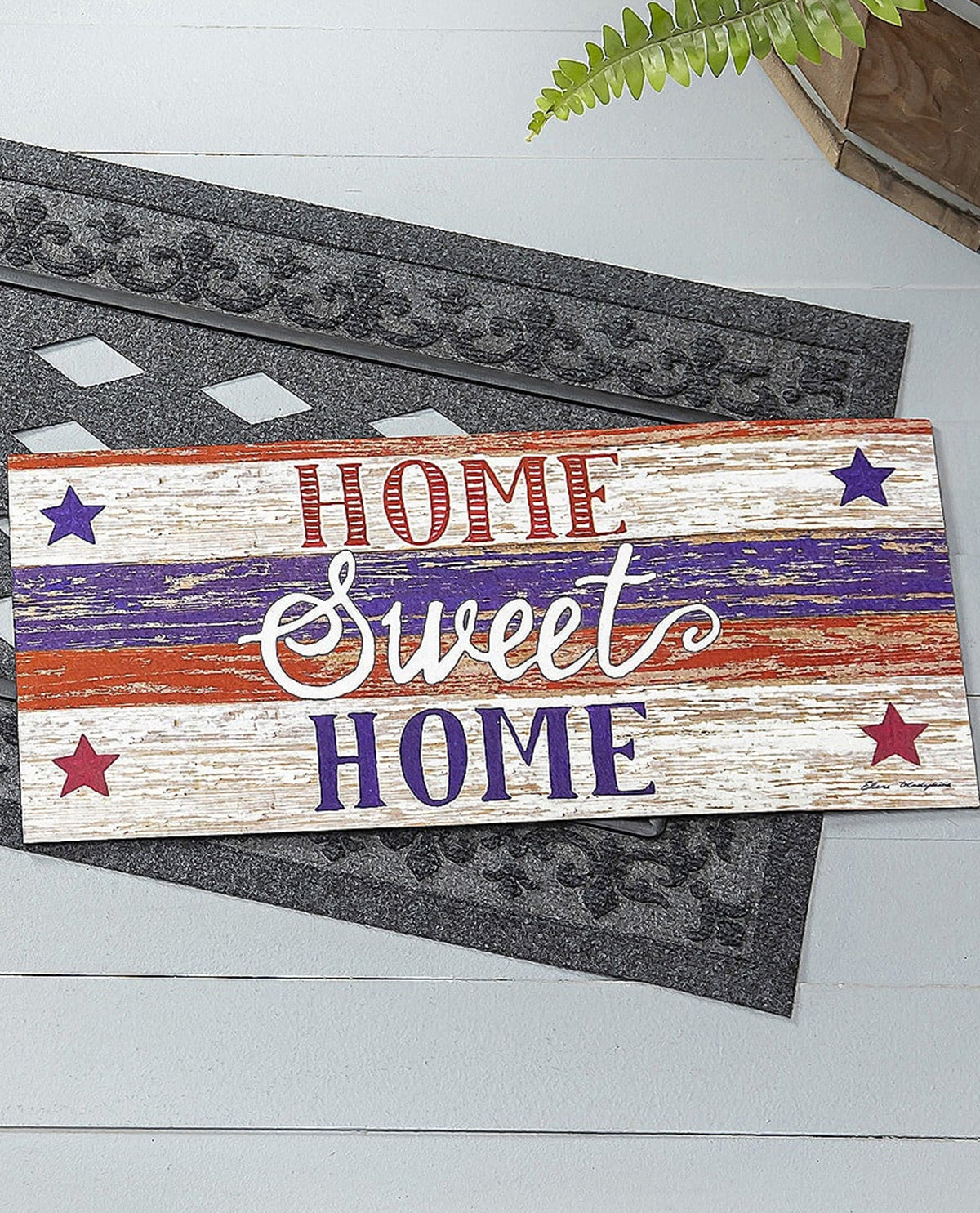 Patriotic Home Sweet Home Sassafras Switch Mat