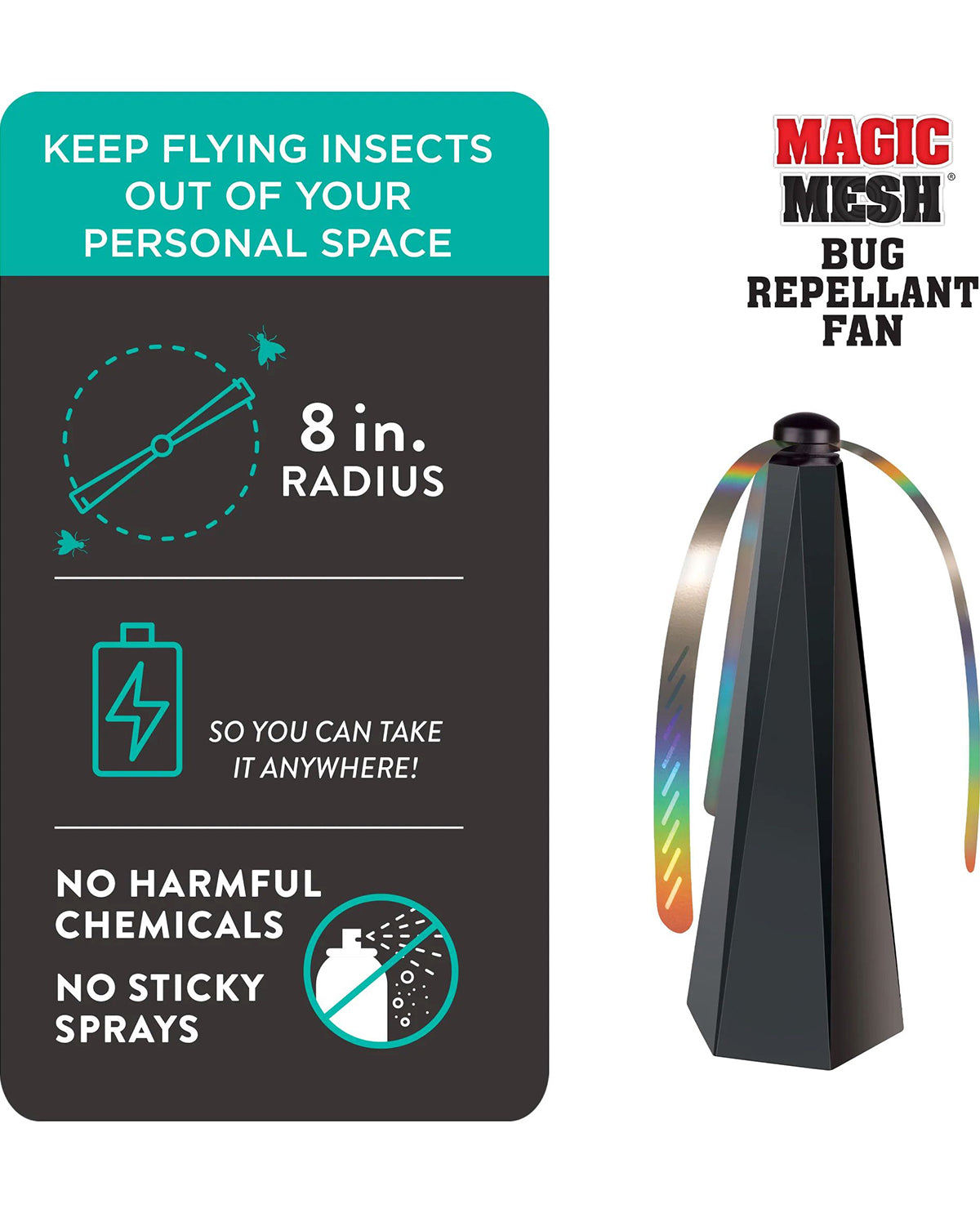 Magic Mesh Bug Repellant Fan