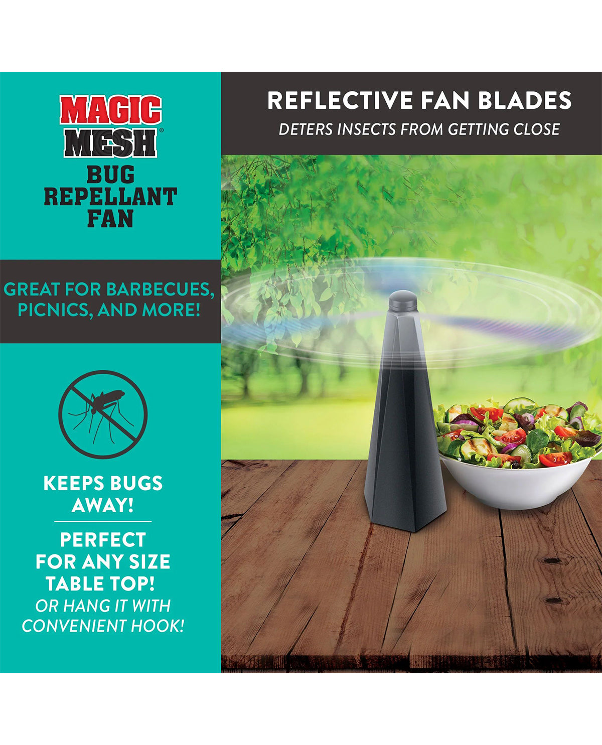 Magic Mesh Bug Repellant Fan