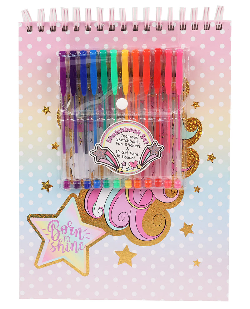 Sketchbook/Gel Pen Set - Unicorn