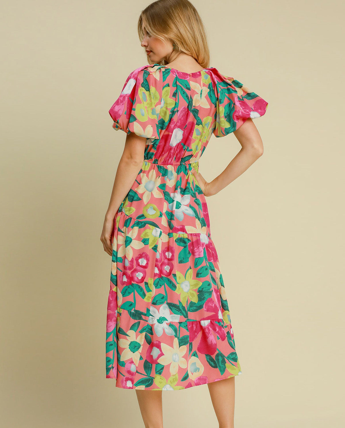 Floral Print Midi Dress