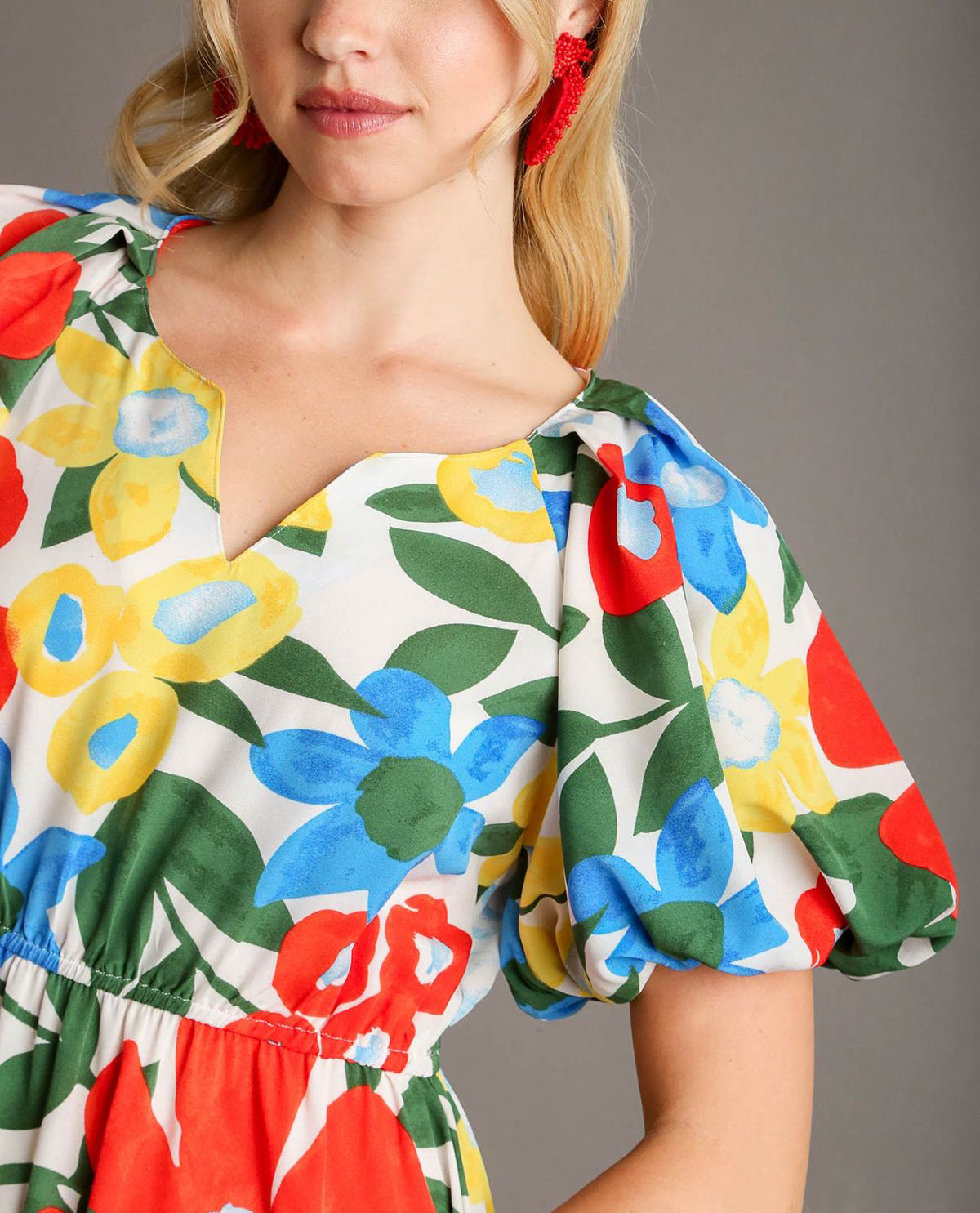 Floral Print Midi Dress