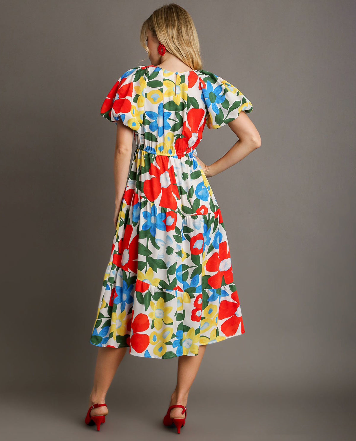 Floral Print Midi Dress