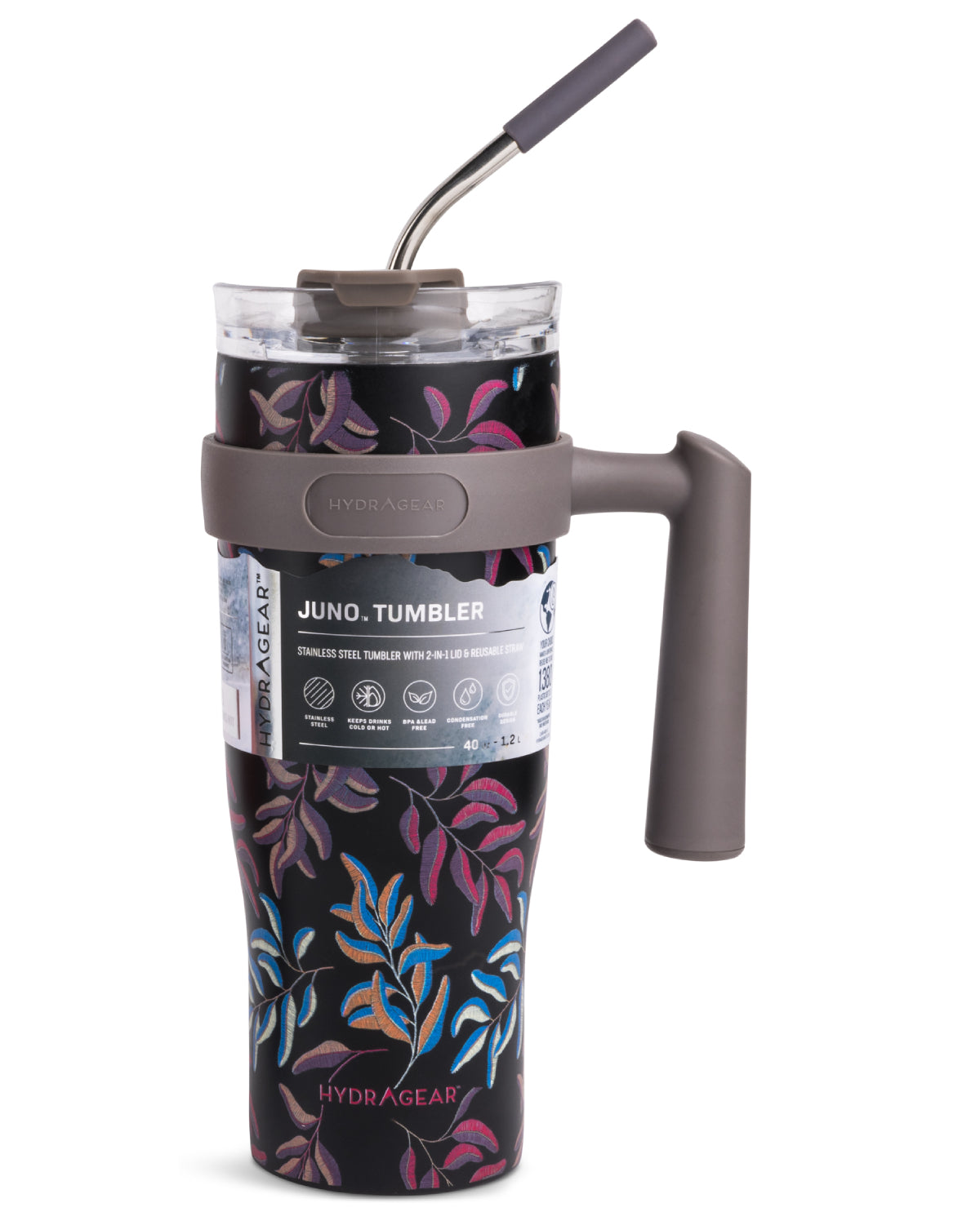 40oz Tumbler Floral Embroid