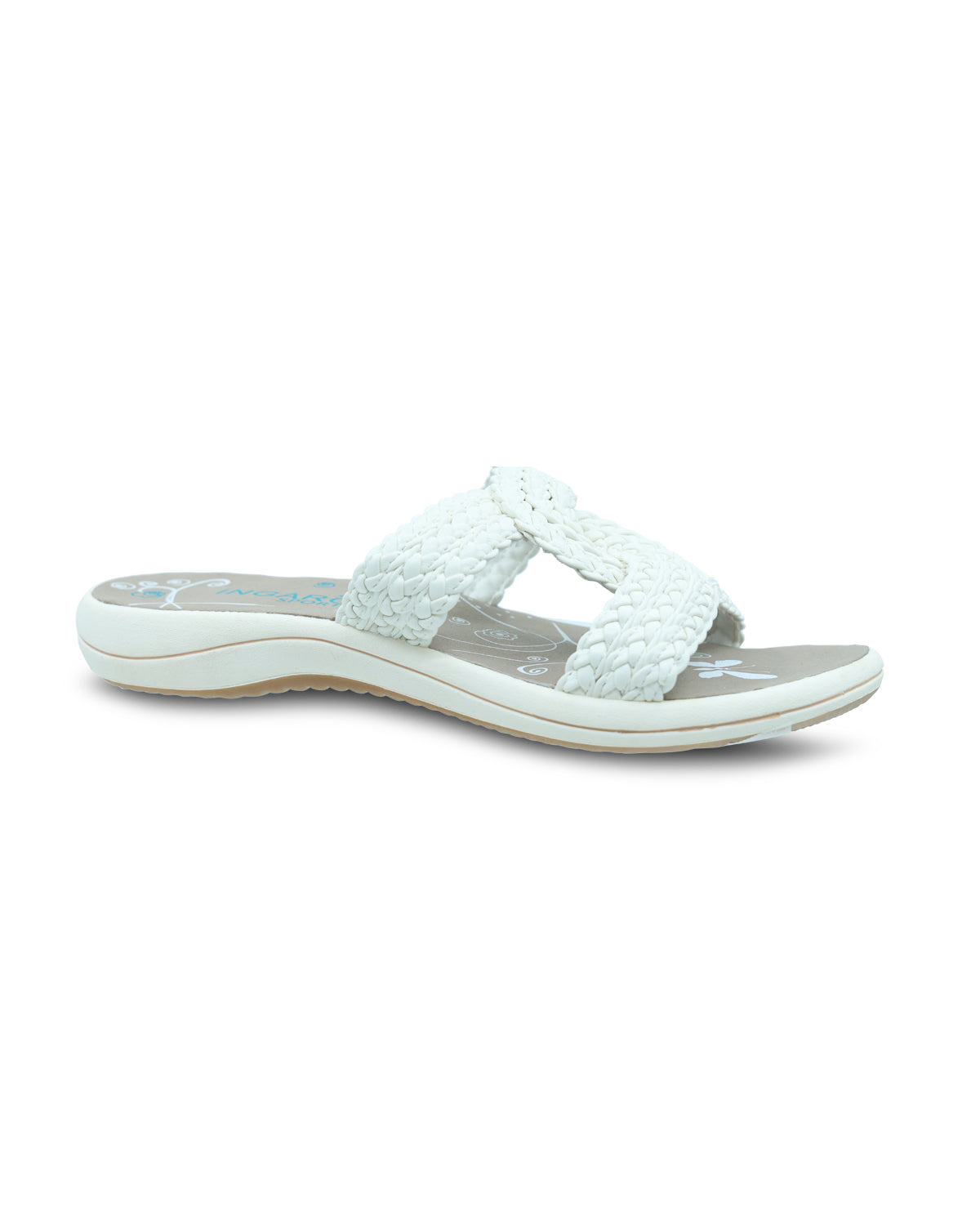 Ingaro Sport Clark Raffia White Sandal