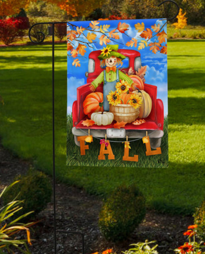 Fall Bounty Pickup Garden Flag