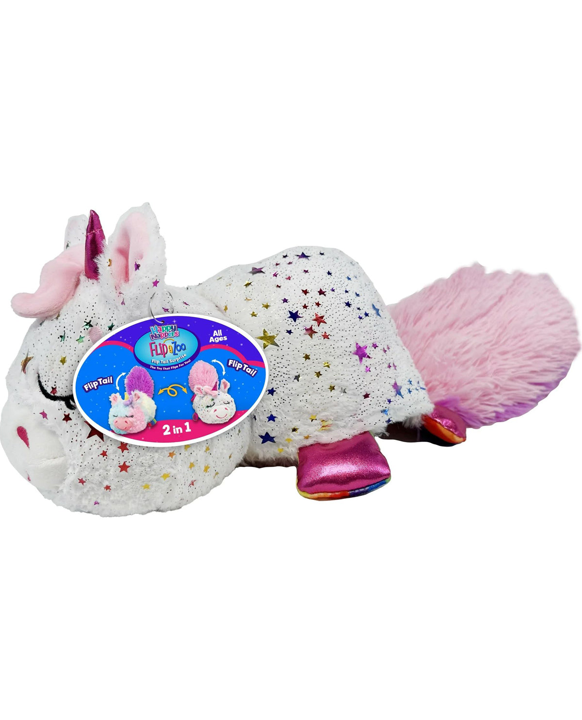 Flip-A-Zoo Happy Nappers Children's Plush Toy