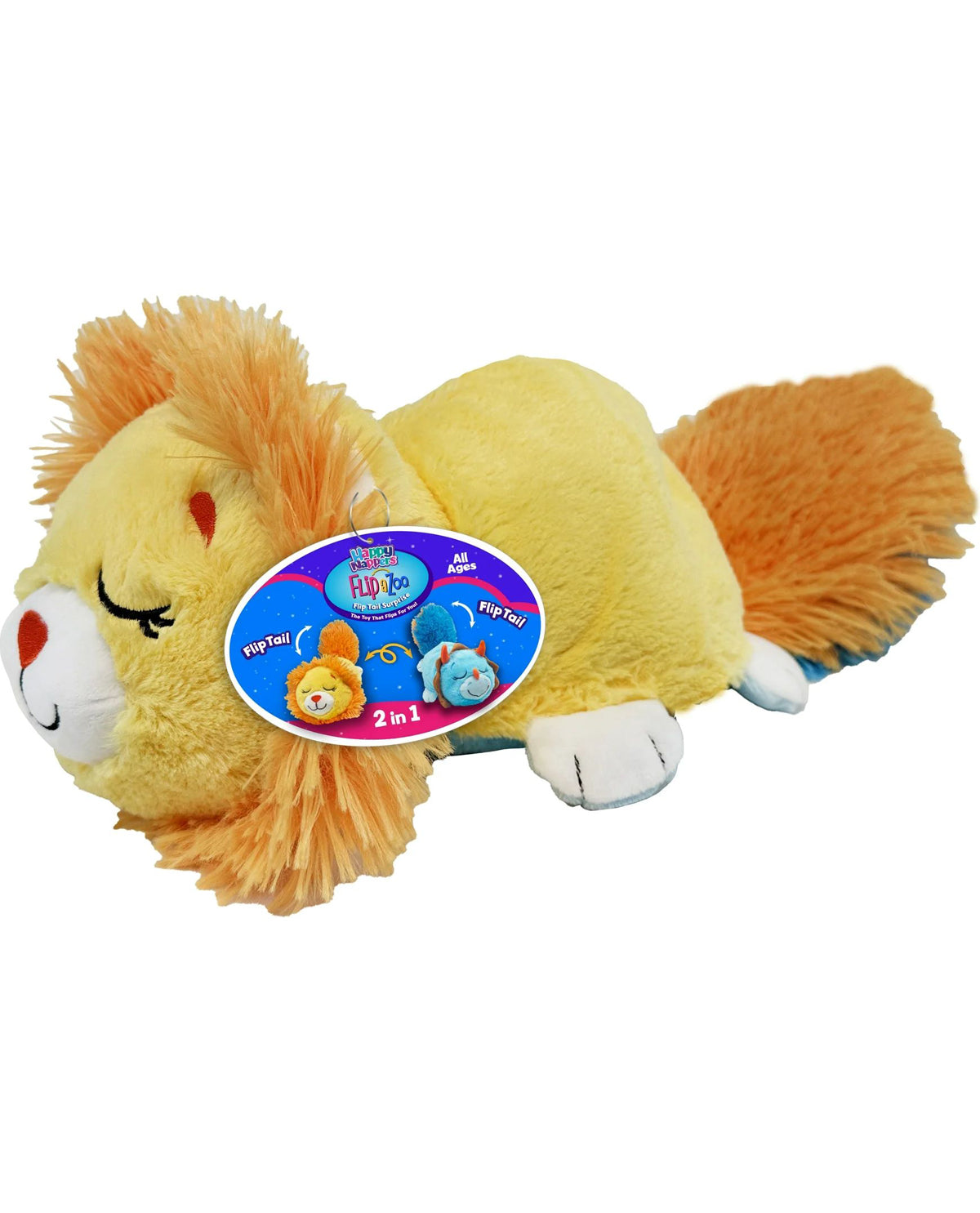 Flip-A-Zoo Happy Nappers Children's Plush Toy