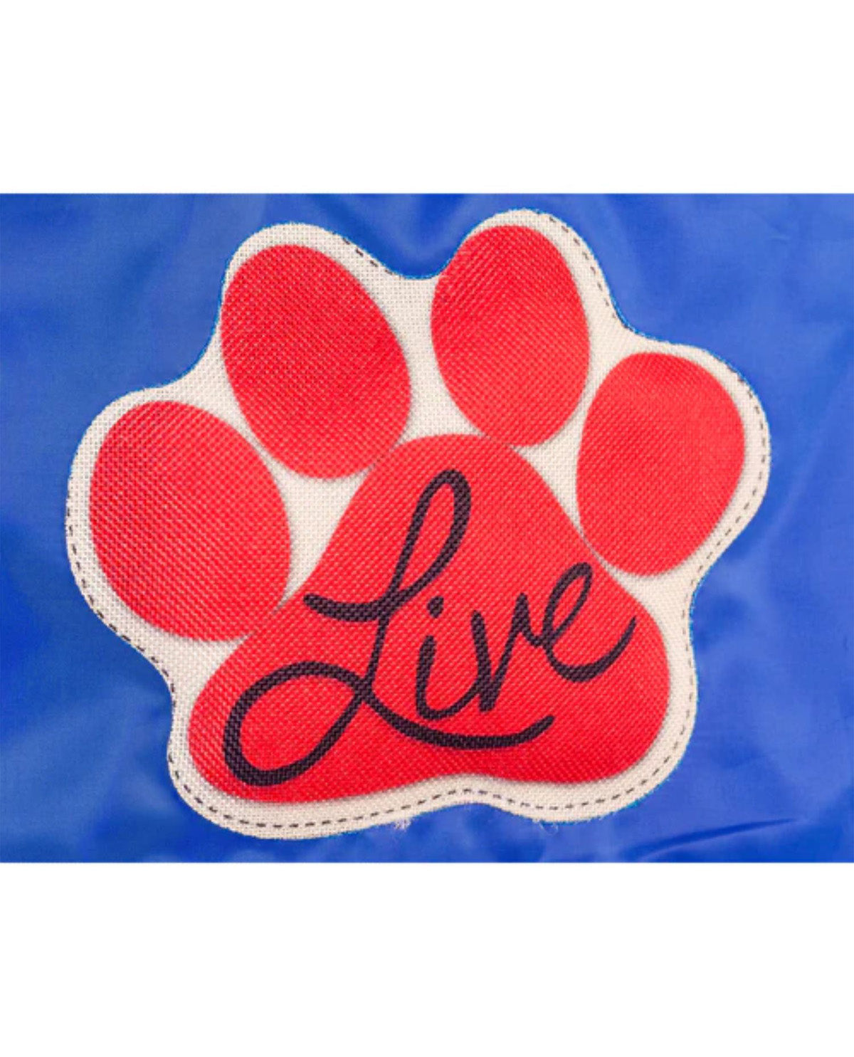 Live, Love, Bark, Garden Applique Flag