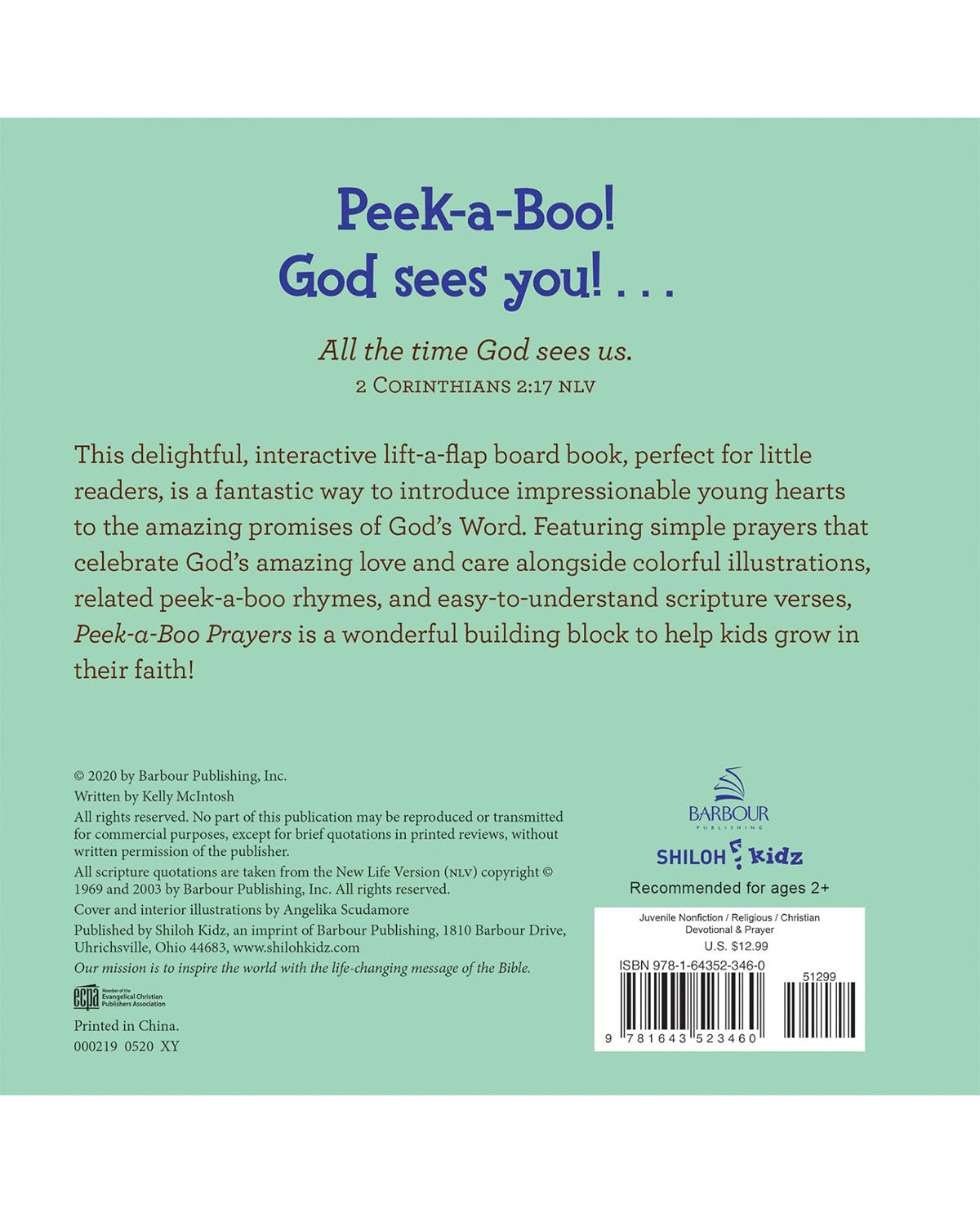 Peek-A-Boo Prayers Book: A Rhyming Lift-A-Flap Book for Kids