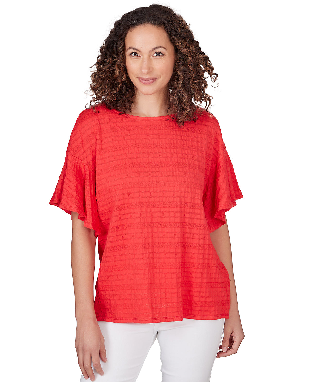 Ruby Road Missy Tropical Splash Decorative Knit Top