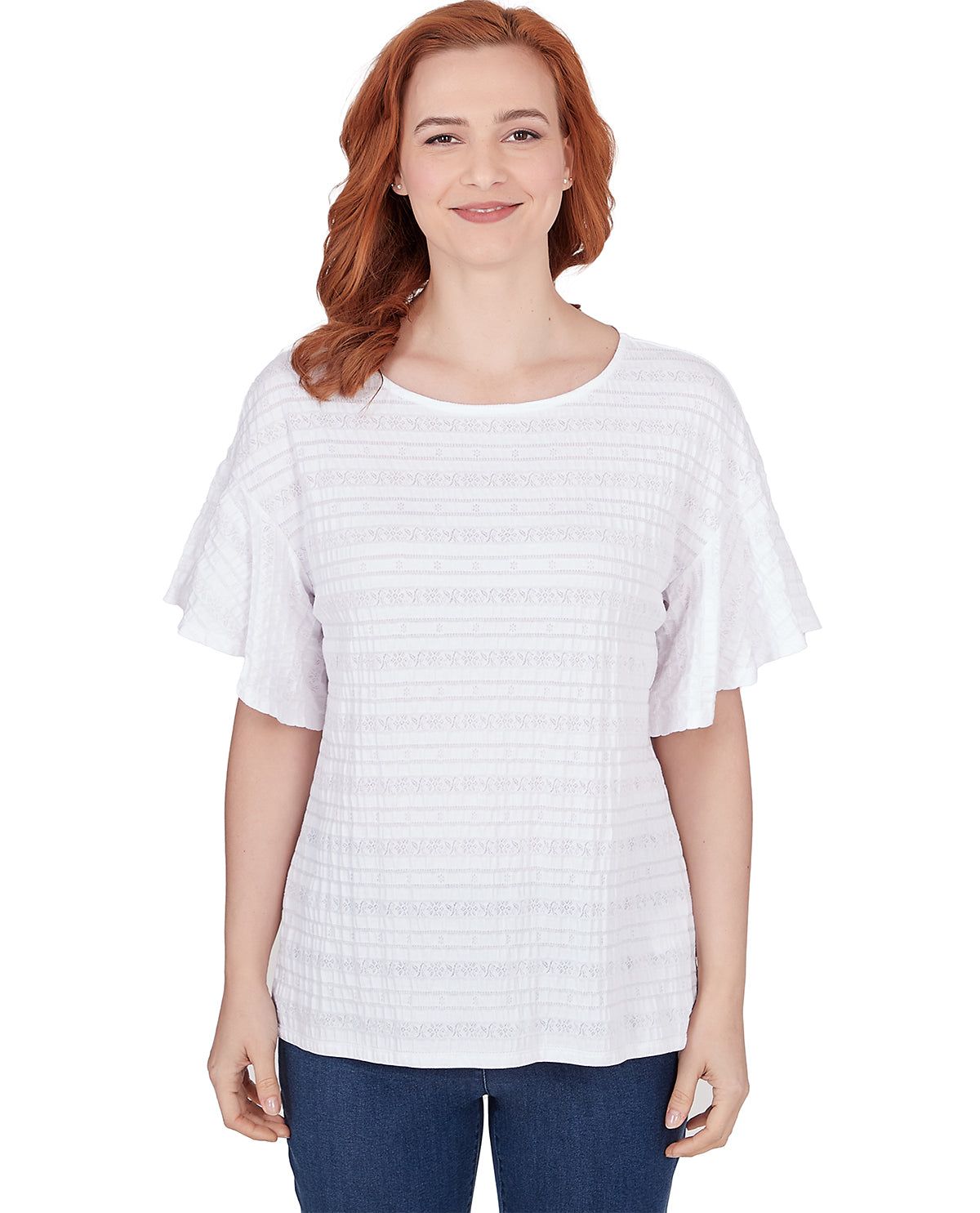 Ruby Road Missy Tropical Splash Decorative Knit Top