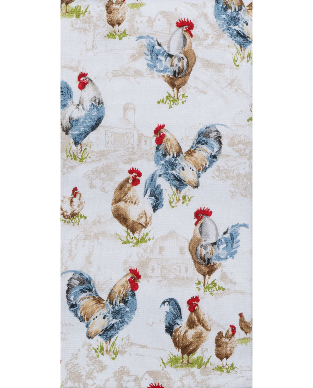 Countryside Rooster Dual-Purpose Terry Cotton Towel