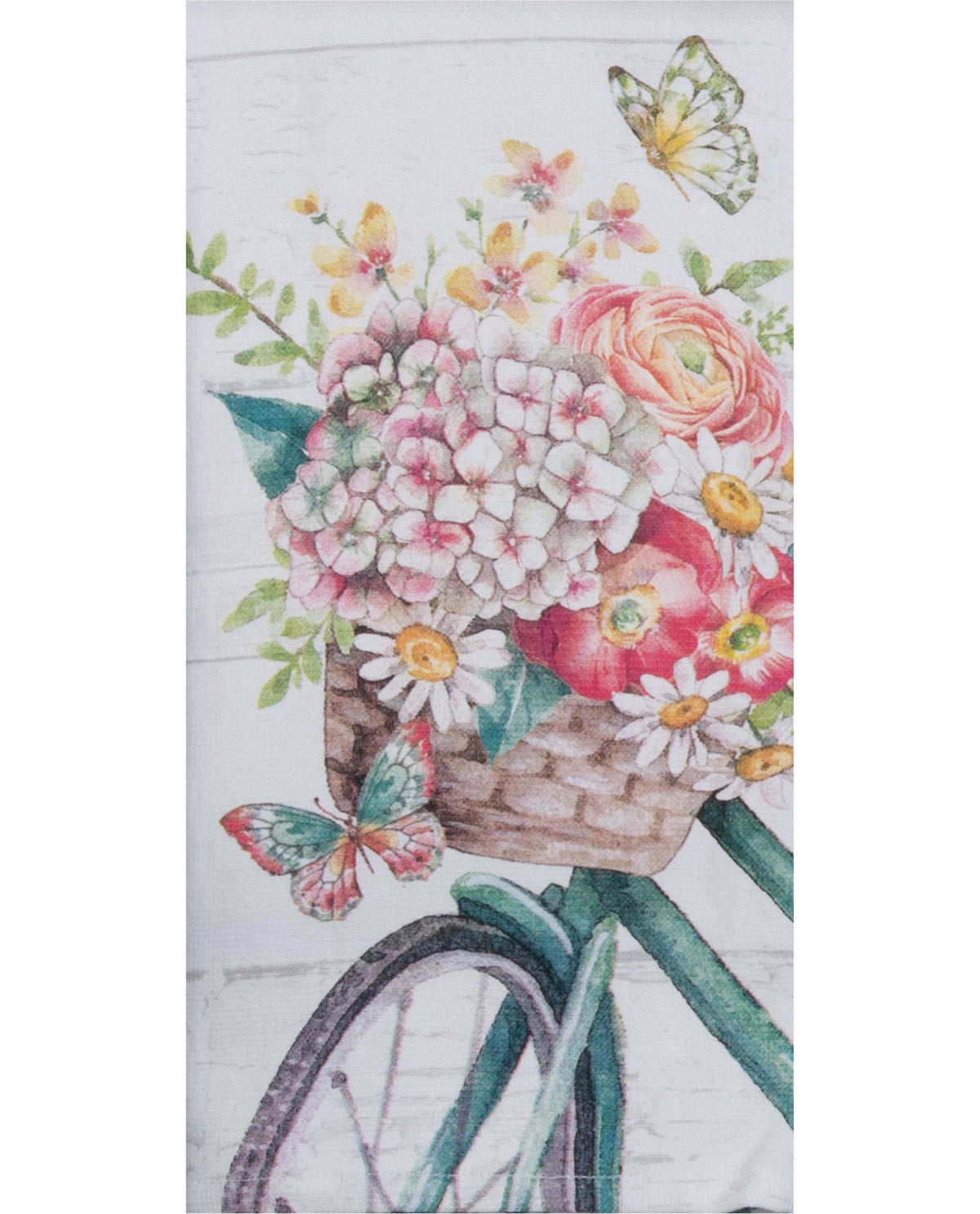 Bike Floral Dual-Purpose Kitchen Towel